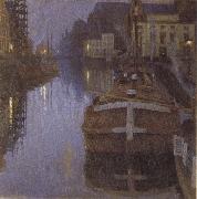 Albert Baertsoen Ghent,Evening oil painting picture wholesale